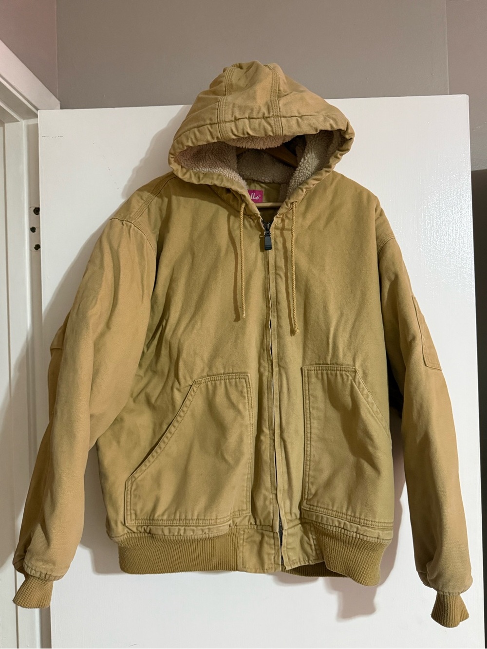 Walls Hooded Military Field Jacket in Tan
